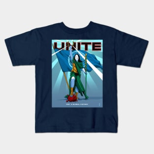 Unite For A Global Victory Poster Kids T-Shirt